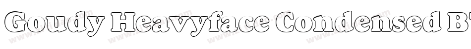 Goudy Heavyface Condensed BT字体转换
